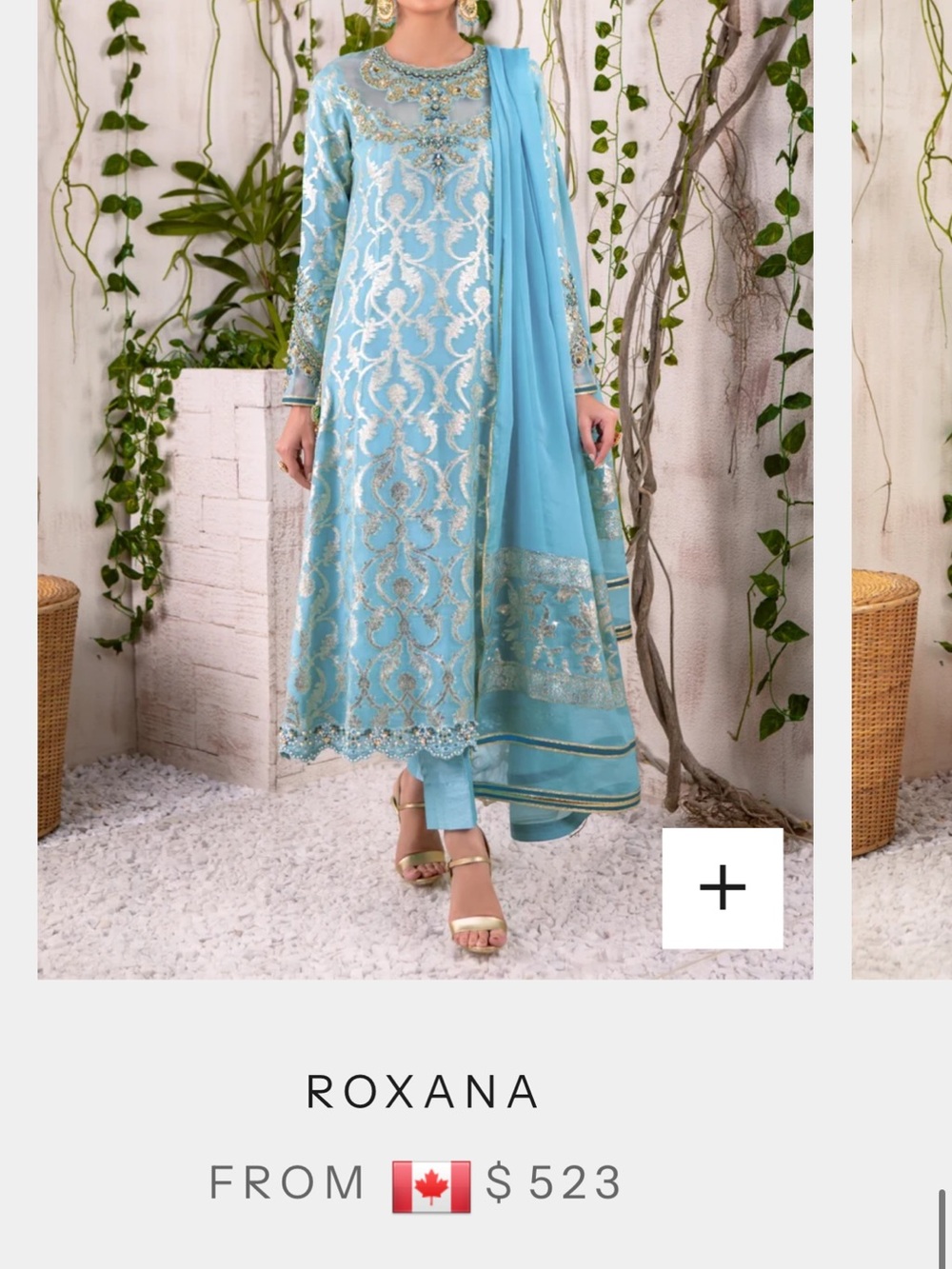 Women’s Light Blue Embroidered Dress